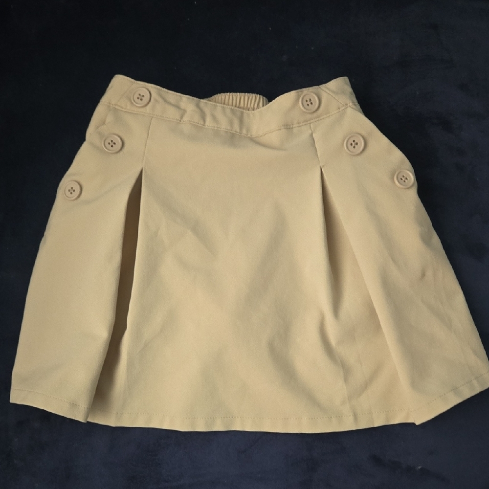Nautica Girls Khaki Uniform Skort (Size 6)